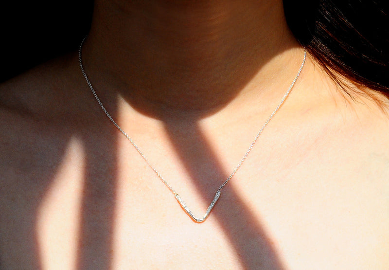 ILLUSION V necklace - Silver