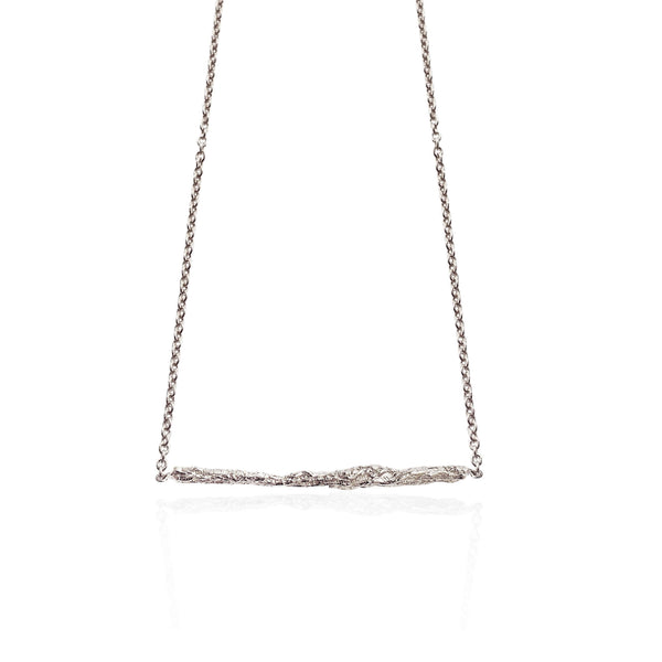 ILLUSION Medium stick necklace - Silver