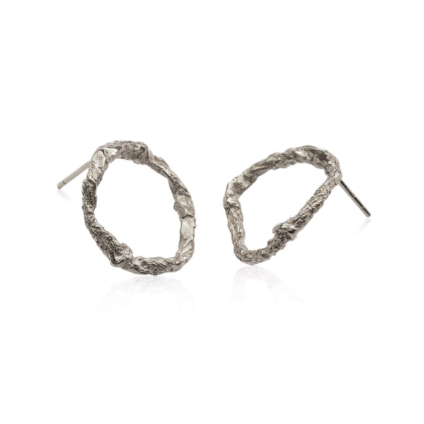 ILLUSION Circle Earrings - Silver