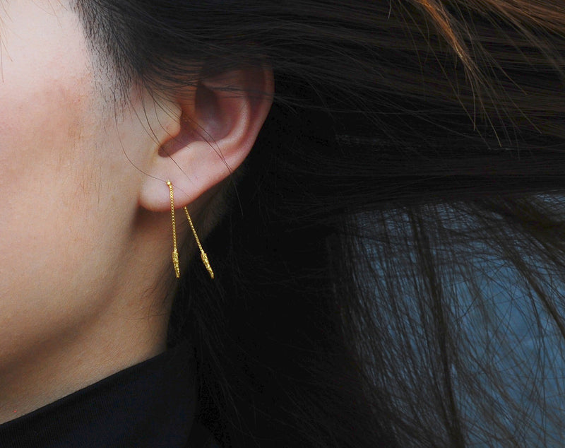 ILLUSION Tinkling Earrings - GOLD