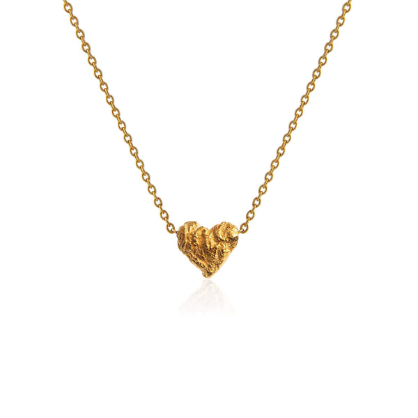 ILLUSION Heart shaped gold necklace