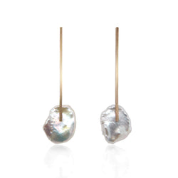 Small Keshi pearl earrings