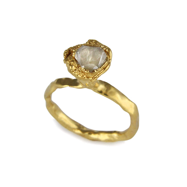 C R U S H One Stone Ring - Gold