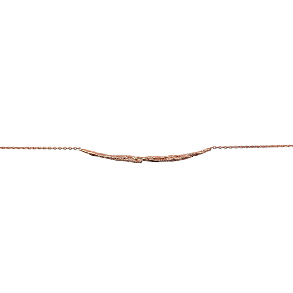 ILLUSION Long stick necklace - Rose gold