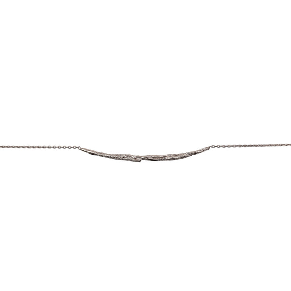 ILLUSION Long stick necklace - Silver