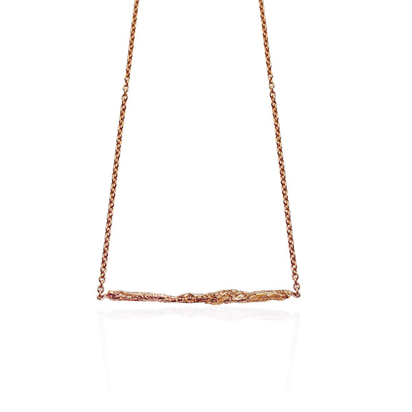 ILLUSION Medium stick necklace - ROSE GOLD