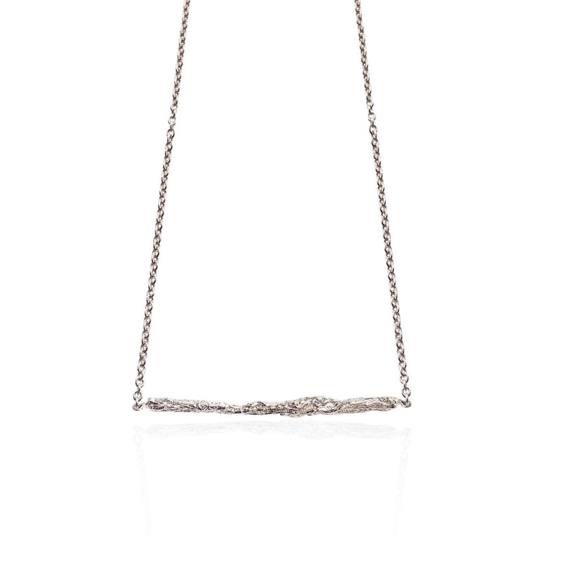 ILLUSION Medium stick necklace - Silver