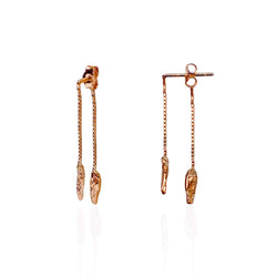 ILLUSION Tinkling Earrings - ROSE GOLD