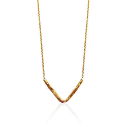 ILLUSION V necklace - GOLD