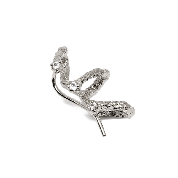 MOMENTS Climber Earrings - Silver
