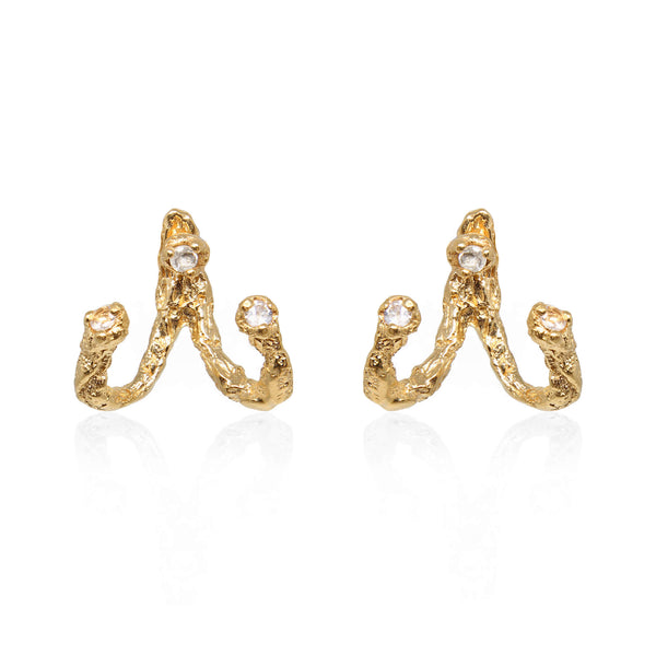 MOMENTS Jacket Earrings - Gold