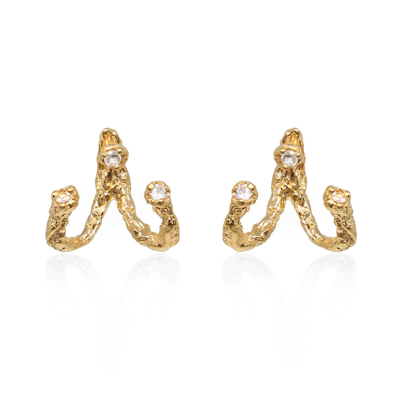 MOMENTS Jacket Earrings - Gold