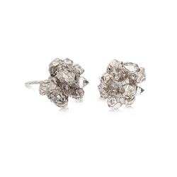 UNDER EARTH Stone Studs - Silver